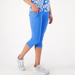 Gymwrap High-Rise Cropped Legging with Side Pockets - Bluebell (sz L) a591660